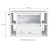 Gabinete Para Banheiro 01 Porta 01 Gaveta 80cm Branco PRODDY