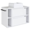 Gabinete Para Banheiro Com Cuba 01 GAV 80cm Branco PRODDY