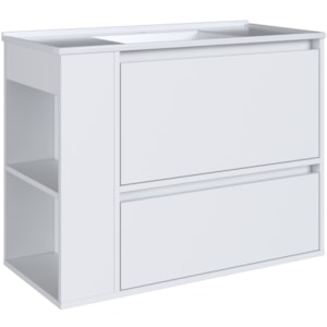 Gabinete Suspenso Com Lavatorio e Gavetao BL2002 Branco FAEM Gabinete Suspenso Com Lavatorio e Gavetao BL2002 Branco FAEM