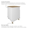 Gaveteiro 2 Gavetas Com Nicho 45x63 cm Olmo Branco Artany