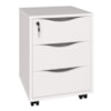 Gaveteiro 3 Gavetas Com Rodizios 40x55 cm Branco Artany