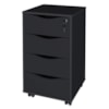 Gaveteiro 4 Gavetas Com Rodizios 40X70 cm Preto Artany