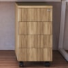 Gaveteiro 4 Gavetas Office 36 cm 25908 Nogal Sevilha Artesano