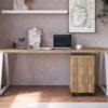 Gaveteiro 4 Gavetas Office 36 cm 25908 Nogal Sevilha Artesano