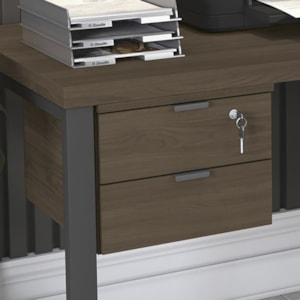 Gaveteiro De Mesa 2 Gavetas 36cm Frame F199 Munique