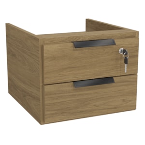 Gaveteiro De Mesa 2 Gavetas 37 cm Versatil 2001A Itapua Kappesberg