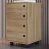 Gaveteiro Multiuso 4 Gavetas 36 cm P1072 Oak PP Milani Store