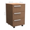 Gaveteiro Para Escritorio 3 Gavetas 65X41 cm Com Rodizios B26 Mell NOVAM