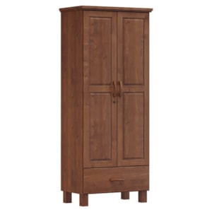 Guarda Roupa 2P 1G Madeira Maciça 81 cm 1140 Imbuia Milani Store Guarda Roupa 2P 1G Madeira Maciça 81 cm 1140 Imbuia Milani Store