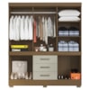 Guarda Roupa Casal 10 Portas 179 cm Monaco Atacama Areia ARMoveis
