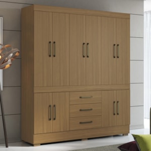 Guarda Roupa Casal 10 Portas 179 cm Monaco Atacama ARMoveis