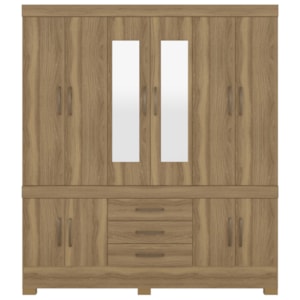 Guarda Roupa Casal 10 Portas Com Espelho 83530EL Amendola Touch Demobile Guarda Roupa Casal 10 Portas Com Espelho 83530EL Amendola Touch Demobile