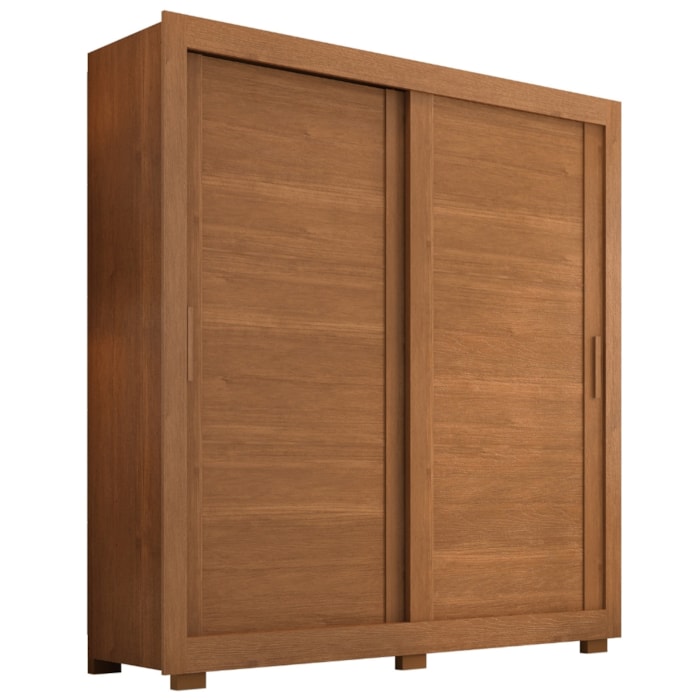 Guarda Roupa Casal 2 Portas de Correr 4 Gavetas Titan 196 cm Cinamomo ZANZ
