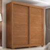 Guarda Roupa Casal 2 Portas de Correr 4 Gavetas Titan 196 cm Cinamomo ZANZ