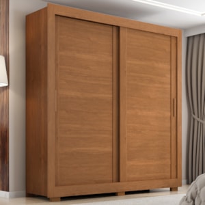 Guarda Roupa Casal 2 Portas de Correr 4 Gavetas Titan 196 cm Cinamomo ZANZ