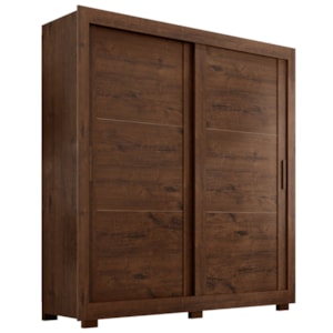 Guarda Roupa Casal 2 Portas de Correr 4 Gavetas Titan 196 cm Jacaranda ZANZ