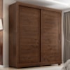 Guarda Roupa Casal 2 Portas de Correr 4 Gavetas Titan 196 cm Jacaranda ZANZ