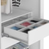 Guarda Roupa Casal 2 Portas De Correr 4 Gavetas Trian 220 cm Branco Absoluto ZANZ