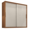 Guarda Roupa Casal 2 Portas De Correr 4 Gavetas Trian 220 cm Cinamomo Areia ZANZ