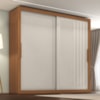Guarda Roupa Casal 2 Portas De Correr 4 Gavetas Trian 220 cm Cinamomo Areia ZANZ