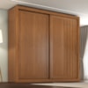 Guarda Roupa Casal 2 Portas De Correr 4 Gavetas Trian 220 cm Cinamomo ZANZ