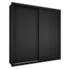Guarda Roupa Casal 2 Portas De Correr 4 Gavetas Trian 220 cm Preto ZANZ