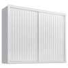 Guarda Roupa Casal 2 Portas De Correr 6 Gavetas Colis 272 cm Branco Absoluto ZANZ