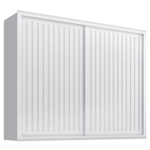 Guarda Roupa Casal 2 Portas De Correr 6 Gavetas Colis 272 cm Branco Absoluto ZANZ