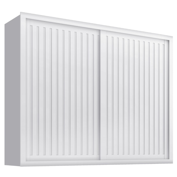 Guarda Roupa Casal 2 Portas De Correr 6 Gavetas Colis 272 cm Branco Absoluto ZANZ