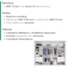 Guarda Roupa Casal 2 Portas De Correr 6 Gavetas Colis 272 cm Branco Absoluto ZANZ
