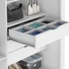 Guarda Roupa Casal 2 Portas De Correr 6 Gavetas Colis 272 cm Branco Absoluto ZANZ