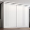 Guarda Roupa Casal 2 Portas De Correr 6 Gavetas Colis 272 cm Branco Absoluto ZANZ