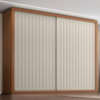 Guarda Roupa Casal 2 Portas De Correr 6 Gavetas Colis 272 cm Cinamomo Areia ZANZ