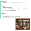 Guarda Roupa Casal 2 Portas De Correr 6 Gavetas Colis 272 cm Cinamomo Areia ZANZ