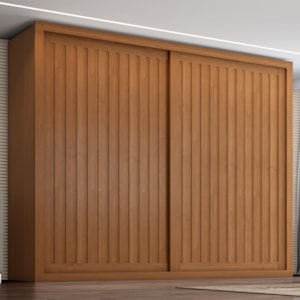 Guarda Roupa Casal 2 Portas De Correr 6 Gavetas Colis 272 cm Cinamomo ZANZ