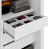 Guarda Roupa Casal 2 Portas De Correr 6 Gavetas Imperio 272 cm Branco Absoluto ZANZ