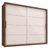 Guarda Roupa Casal 2 Portas De Correr 6 Gavetas Imperio 272 cm Jacaranda Off White ZANZ