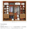 Guarda Roupa Casal 2 Portas De Correr 6 Gavetas MDF Atrane 268 cm Cinamomo Areia ZANZ