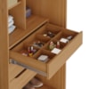 Guarda Roupa Casal 2 Portas De Correr 6 Gavetas MDF Atrane 268 cm Cinamomo Areia ZANZ