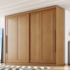Guarda Roupa Casal 2 Portas De Correr 6 Gavetas MDF Atrane 268 cm Cinamomo ZANZ