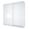 Guarda Roupa Casal 2 Portas De Correr 6 Gavetas Versale 241 cm Branco Absoluto ZANZ