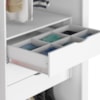 Guarda Roupa Casal 2 Portas De Correr 6 Gavetas Versale 241 cm Branco Absoluto ZANZ