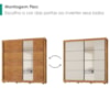 Guarda Roupa Casal 2 Portas De Correr Com Espelho 232 cm Copacabana Cedro RUDK