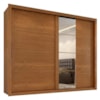 Guarda Roupa Casal 2 Portas de Correr Com Espelho Imperio 272 cm Cinamomo ZANZ