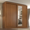 Guarda Roupa Casal 2 Portas de Correr Com Espelho Trian 220 cm Cinamomo ZANZ