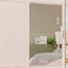 Guarda Roupa Casal 2 Portas Deslizantes Com Espelho 163 cm B74 Briz Nature Off White Briz