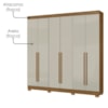 Guarda Roupa Casal 2030230 6 Portas 230 cm Atacama Areia ARMoveis