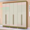 Guarda Roupa Casal 2030230 6 Portas 230 cm Cinamomo Areia ARMoveis