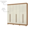 Guarda Roupa Casal 2030230 6 Portas 230 cm Cinamomo Areia ARMoveis