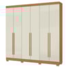 Guarda Roupa Casal 2030230 6 Portas 230 cm Cinamomo Off White ARMoveis